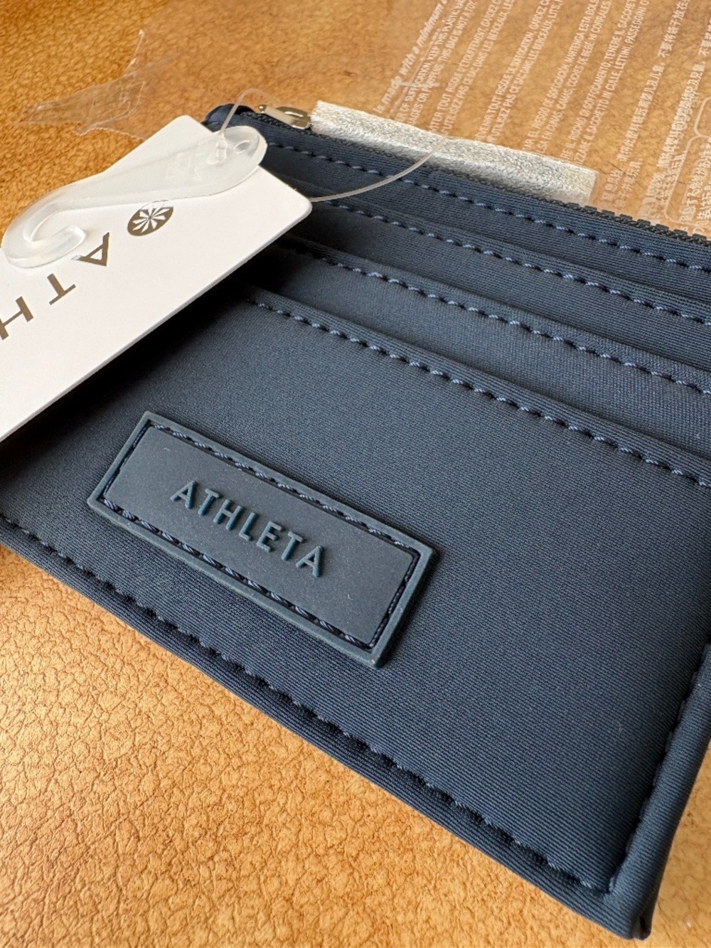 Athleta Navy Slim Card & Key Holder